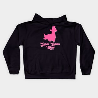 Super LLama Mom Kids Hoodie